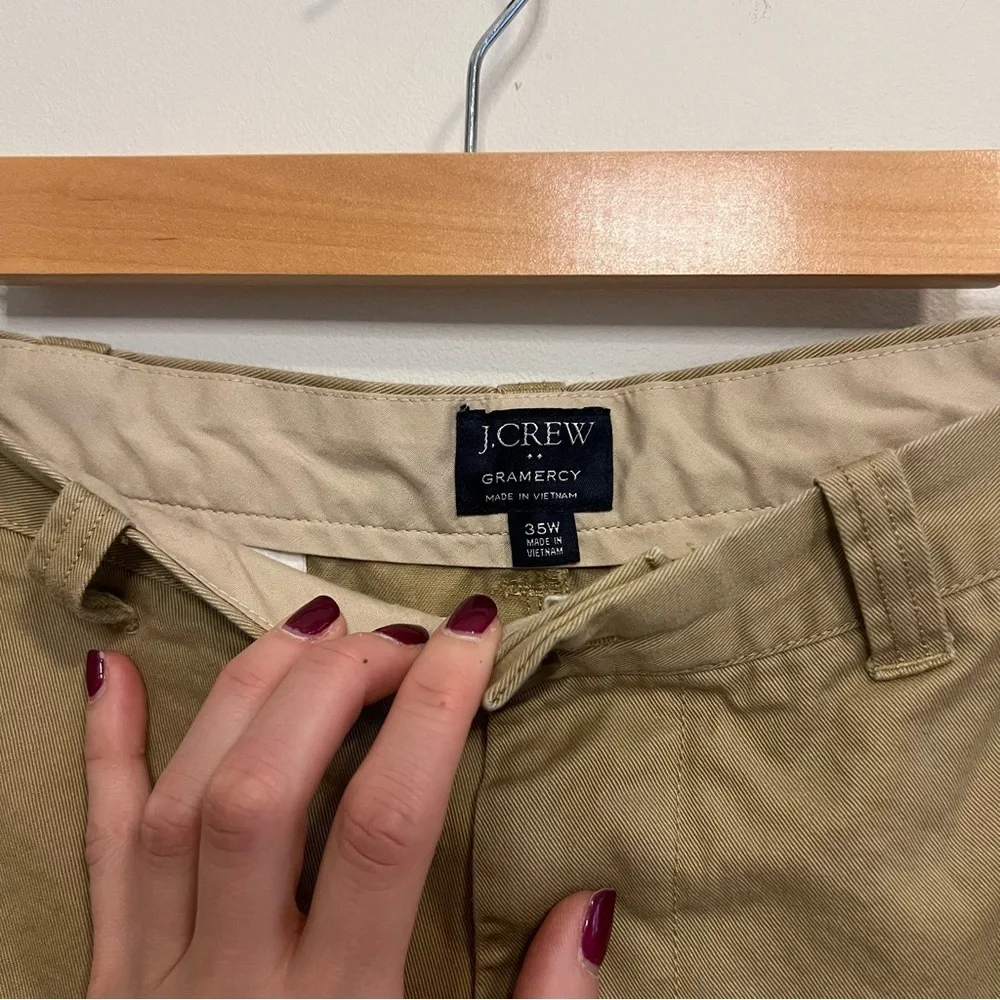 J. Crew Men's Khaki Flat Front Shorts Classic Casual Work Business